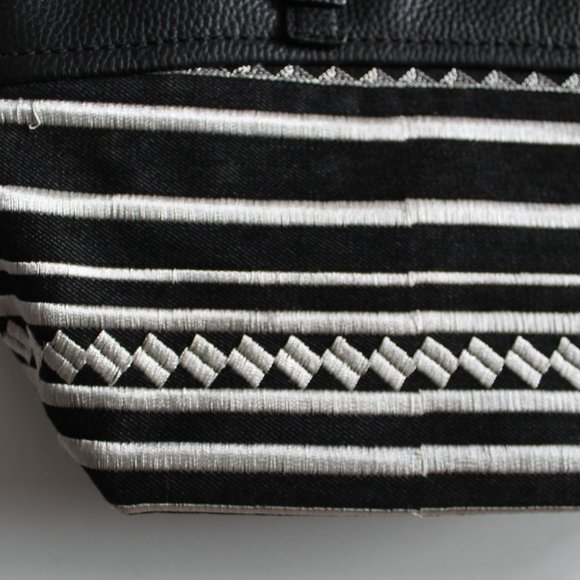 Kate Spade Jackson Street Fabric Small Dixon Crossbody Bag Black White - Picture 7 of 11